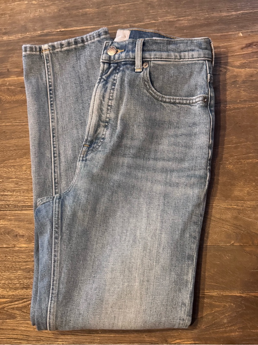 Everlane Women's High-Rise Light Blue Straight Jeans